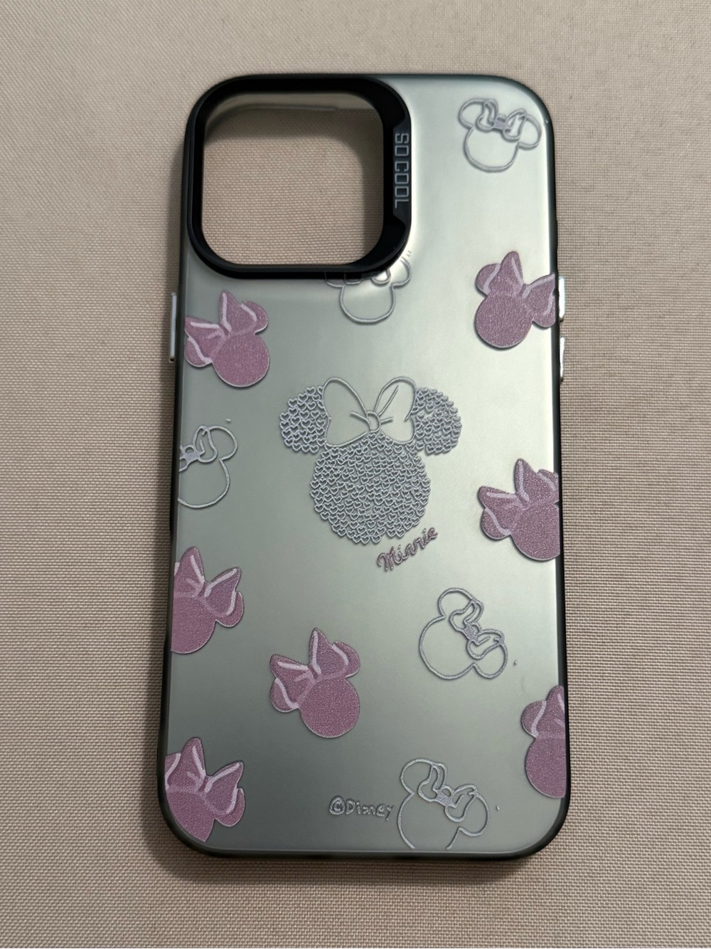Disney Minnie Mouse Bow Pattern Phone Case for iPhone 16 Pro Max - Picture 3 of 4